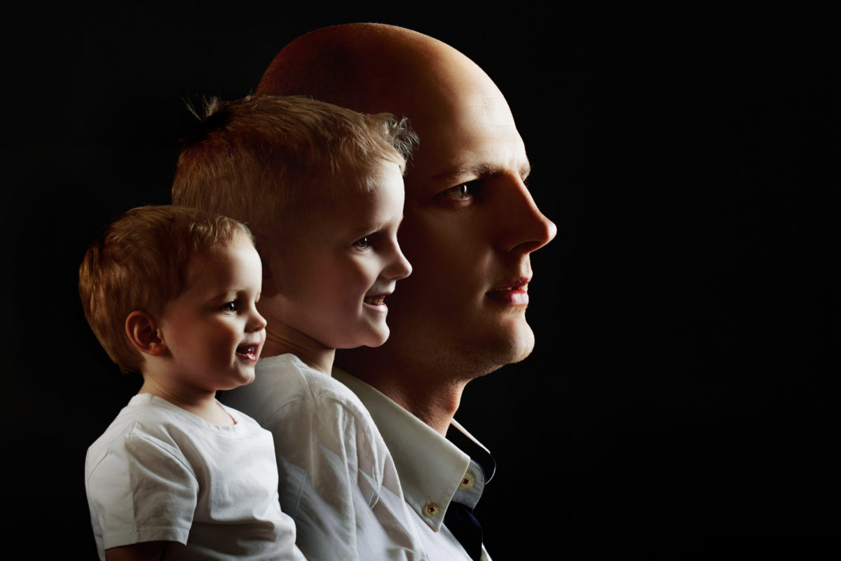 Man's growing up, kid, boy, guy. concept of human adulthood