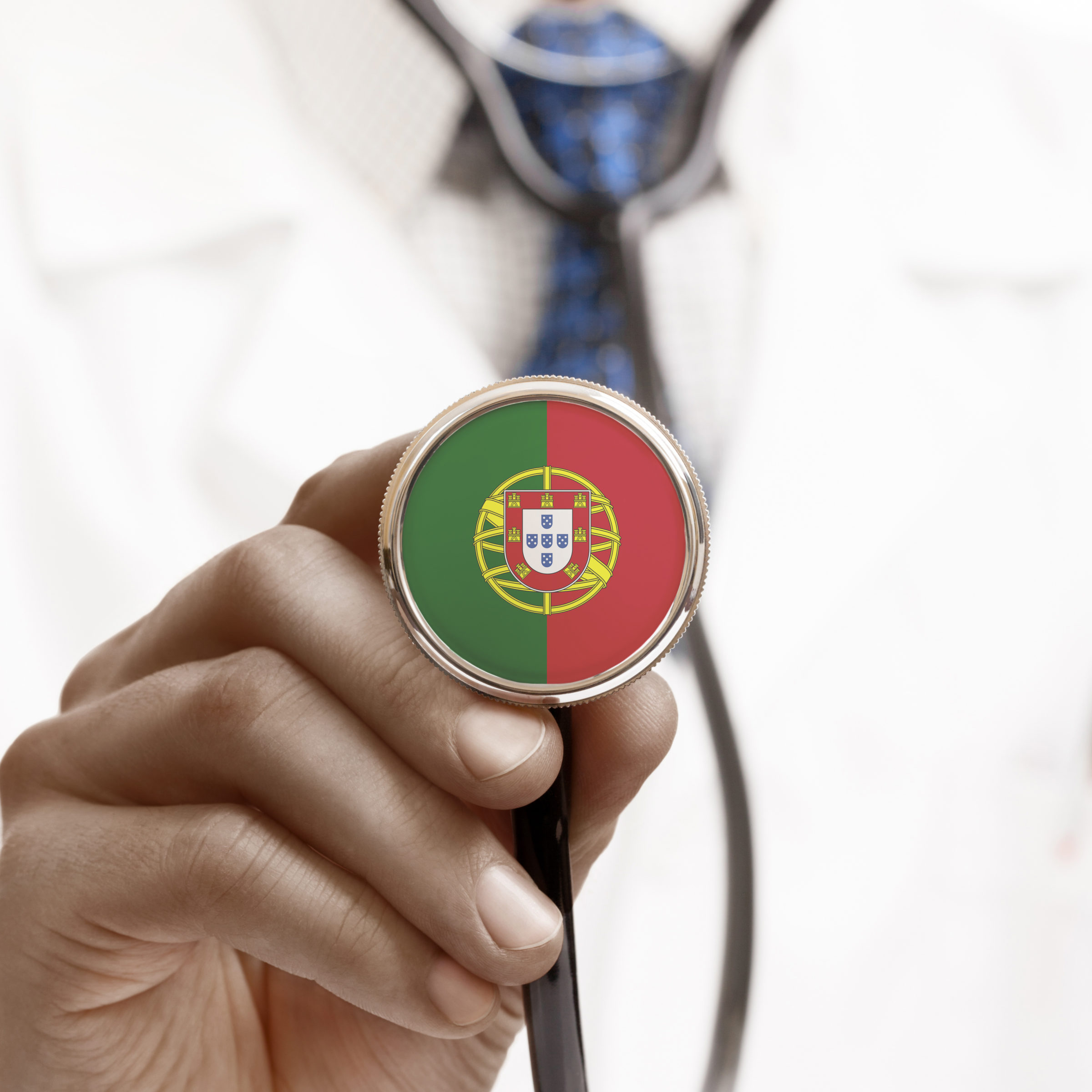Stethoscope with national flag conceptual series - Portugal