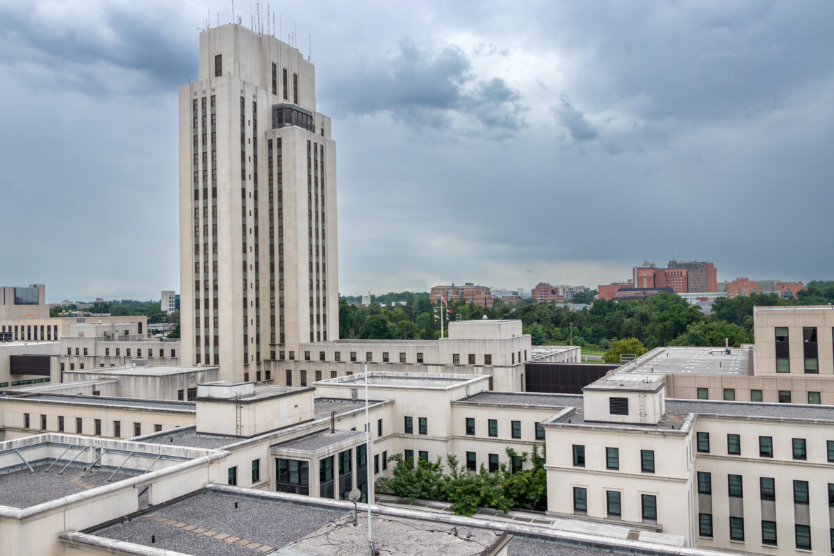 Historic Tower at Walter Reed National Military Medical Center - Bethesda, Maryland [Washington, DC Metropolitan Area - USA]